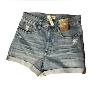 New Madewell high waisted denim shorts